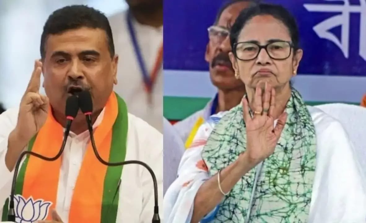 BJP’s ‘Double-Barrel’ Gambit: Adhikari to Challenge Mamata in Nandigram and Bhawanipur